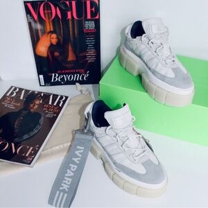 ADIDAS Super Sleek Chunky Beyonce Ivy Park Halls of Ivy White Grey